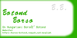 botond borso business card